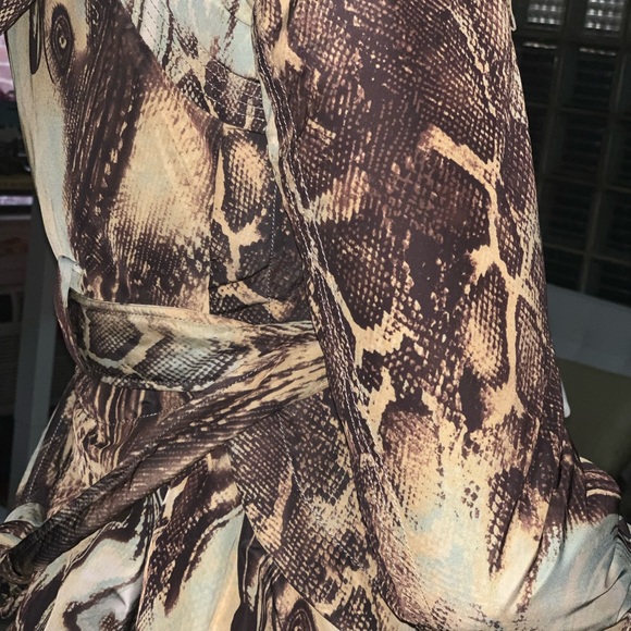 Moon River, Abstract Print Down Filled Puffer Coat, Sz 40 (US 4/6), EUC - Picture 5 of 15